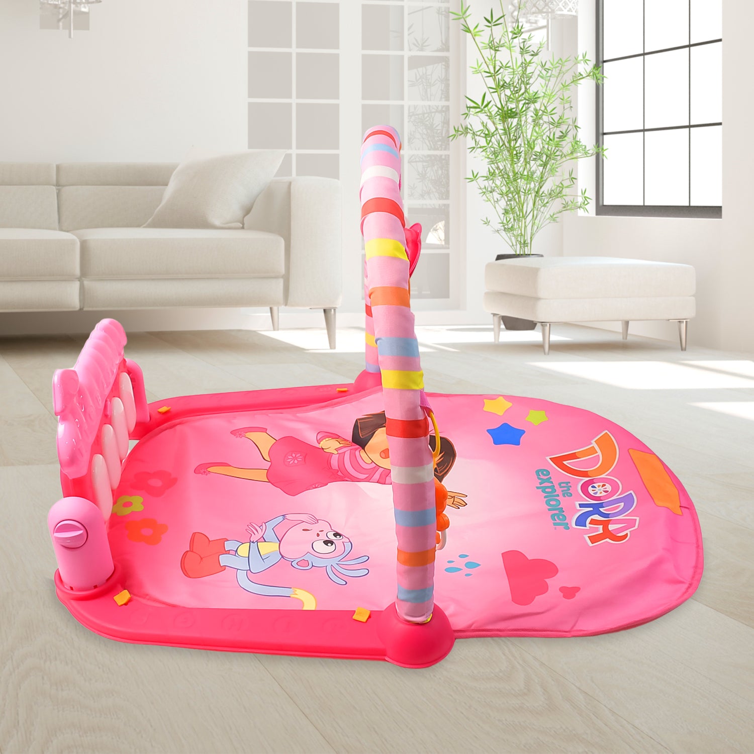 2in1 Baby Kick And Play Piano Gym Mat  Fitness Rack (1 Set) 2in1 Baby Kick And Play Piano Gym Mat  Fitness Rack (1 Set)